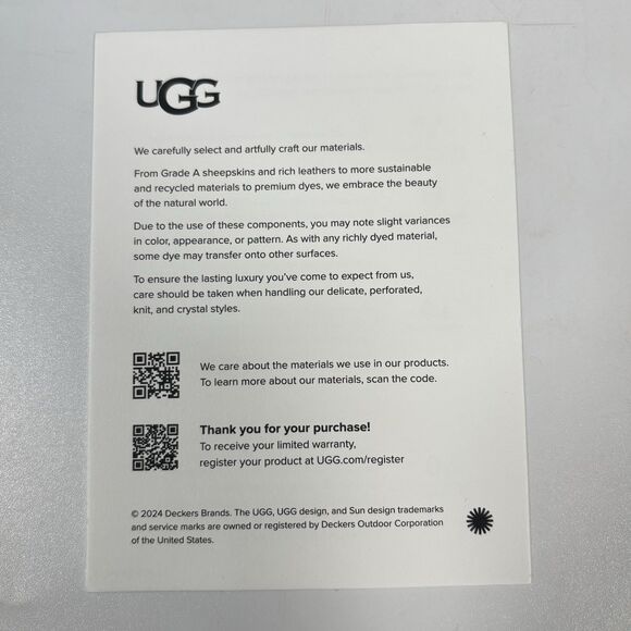 Ugg Women's tasman II slipper Chestnut Size 7 New In Box Suede Wool 1174470 - Picture 4 of 9